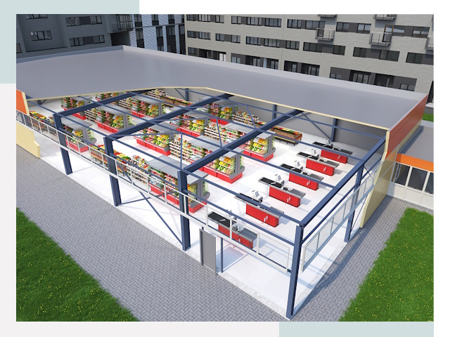 Строительство магазинов в Саянск от 610 руб. за м²