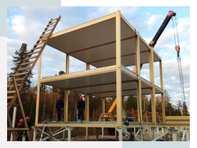 Строительство модульных здания Саянск