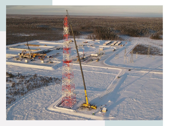 Мачты связи в Саянске