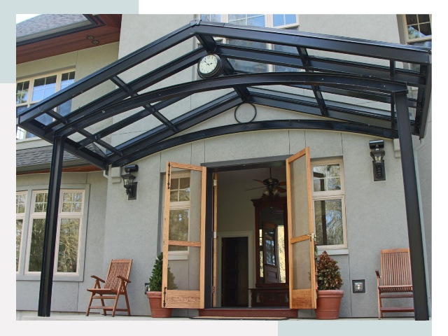 Козырьки металлические в Саянске