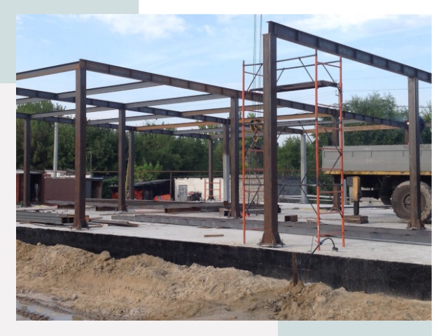 Фундамент для ангаров в Саянске