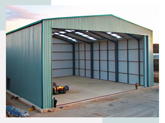 Строительство ангаров в Саянске